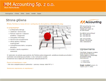 Tablet Screenshot of mm-accounting.pl